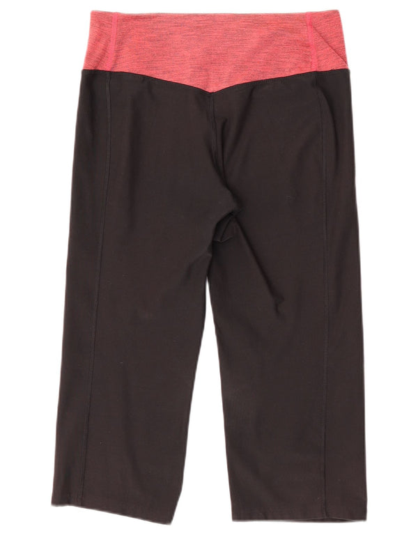 Nike Dame Dri Fit Capri Leggings UK 14 Medium Sort Colourblock