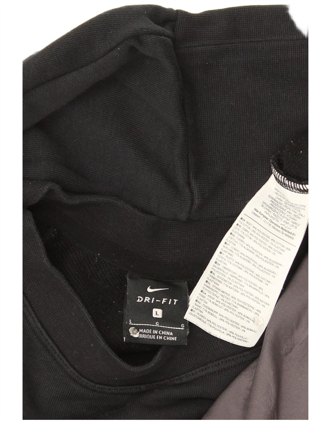 Nike Dame Dri Fit Crop Oversized Sweatshirt Jumper UK 16 Large Sort