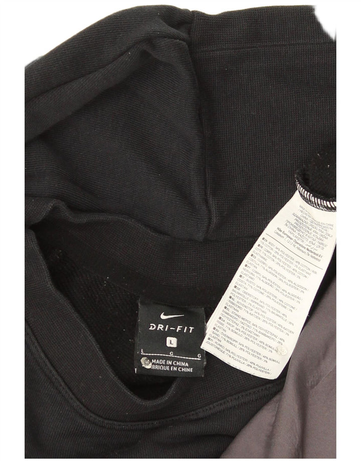 Nike Dame Dri Fit Crop Oversized Sweatshirt Jumper UK 16 Large Sort