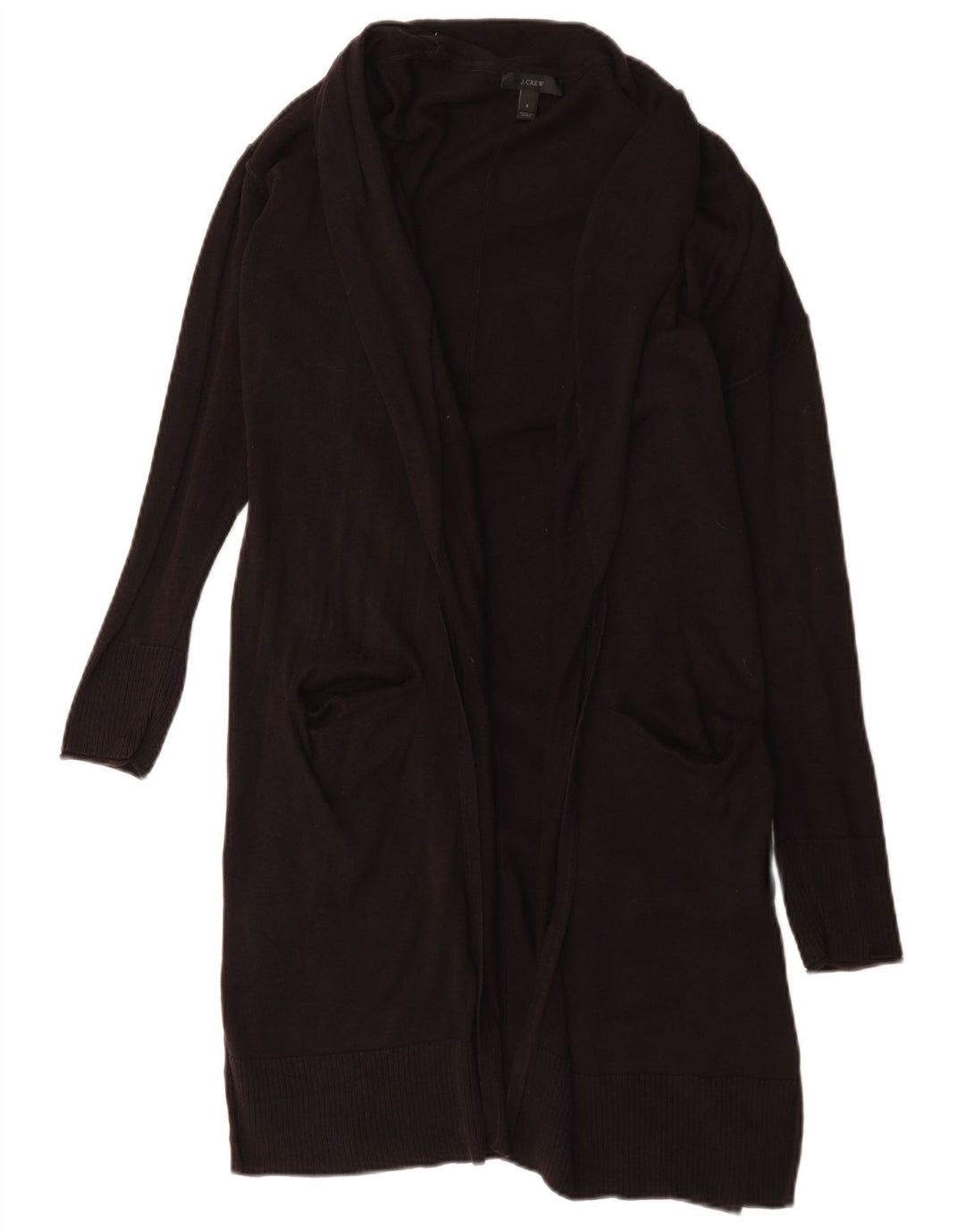 J. Crew Womens Longline oversized cardigan sweater UK 10 Small Black