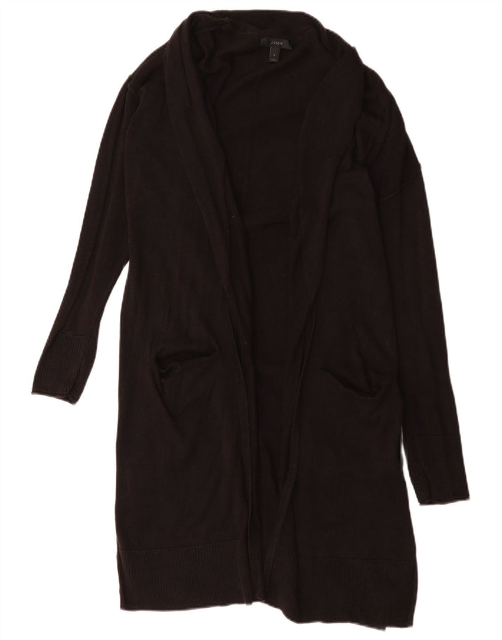 J. Crew Womens Longline oversized cardigan sweater UK 10 Small Black