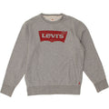 LEVI'S Womens Oversized Graphic Sweatshirt Jumper UK 10 Small Grey Cotton Vintage Levi's and Second-Hand Levi's from Messina Hembry 