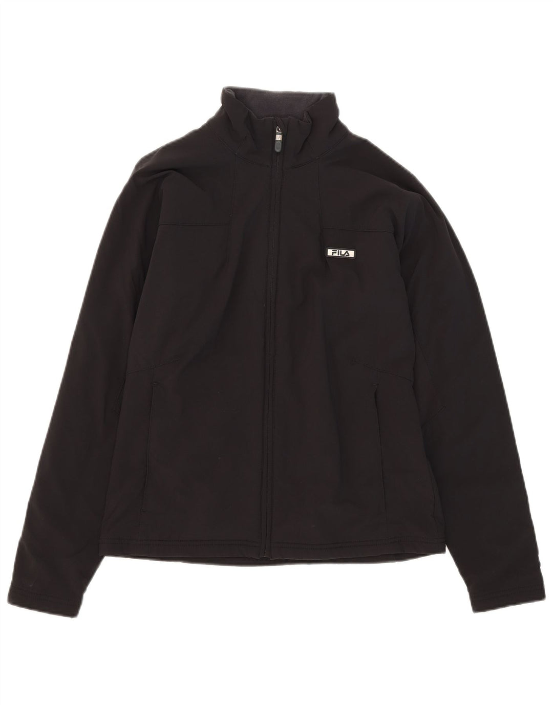 Fila træningsdragt topjakke til kvinder UK 14 Stor sort nylon