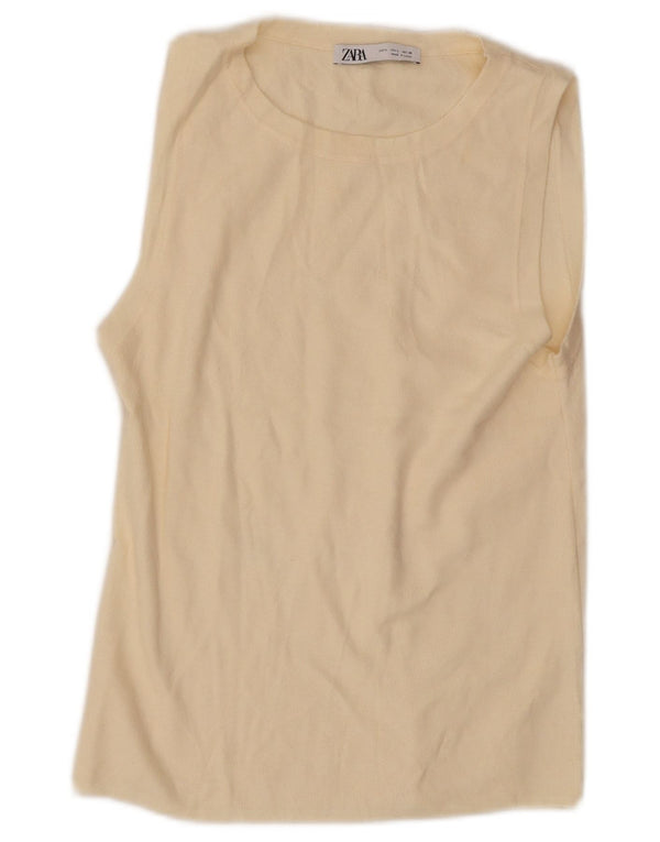 Zara Damevest Top UK 14 Large Off White