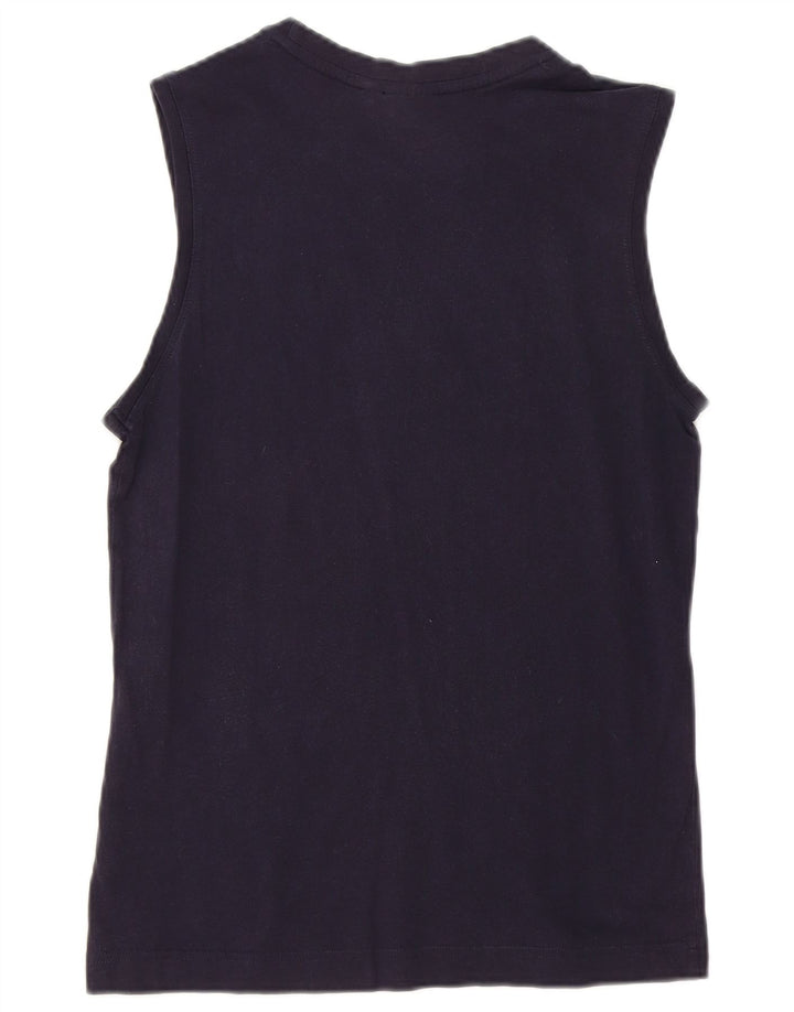 PUMA Mens Graphic Vest Top Small Navy Blue Cotton