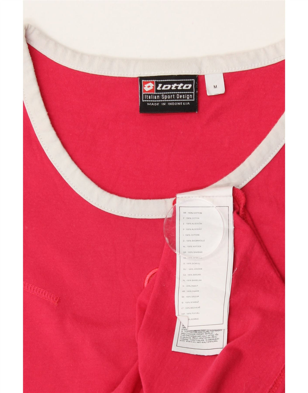 Lotto Damevest Top UK 12 Medium Pink Bomuld