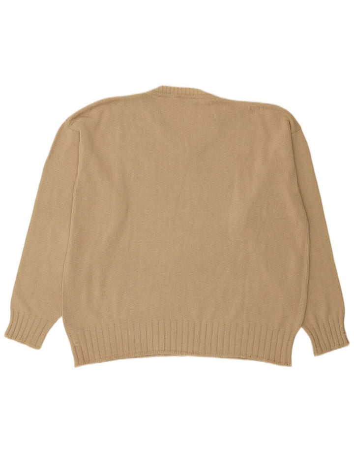 Dockers Herre V-hals sweater 2XL Beige Bomuld