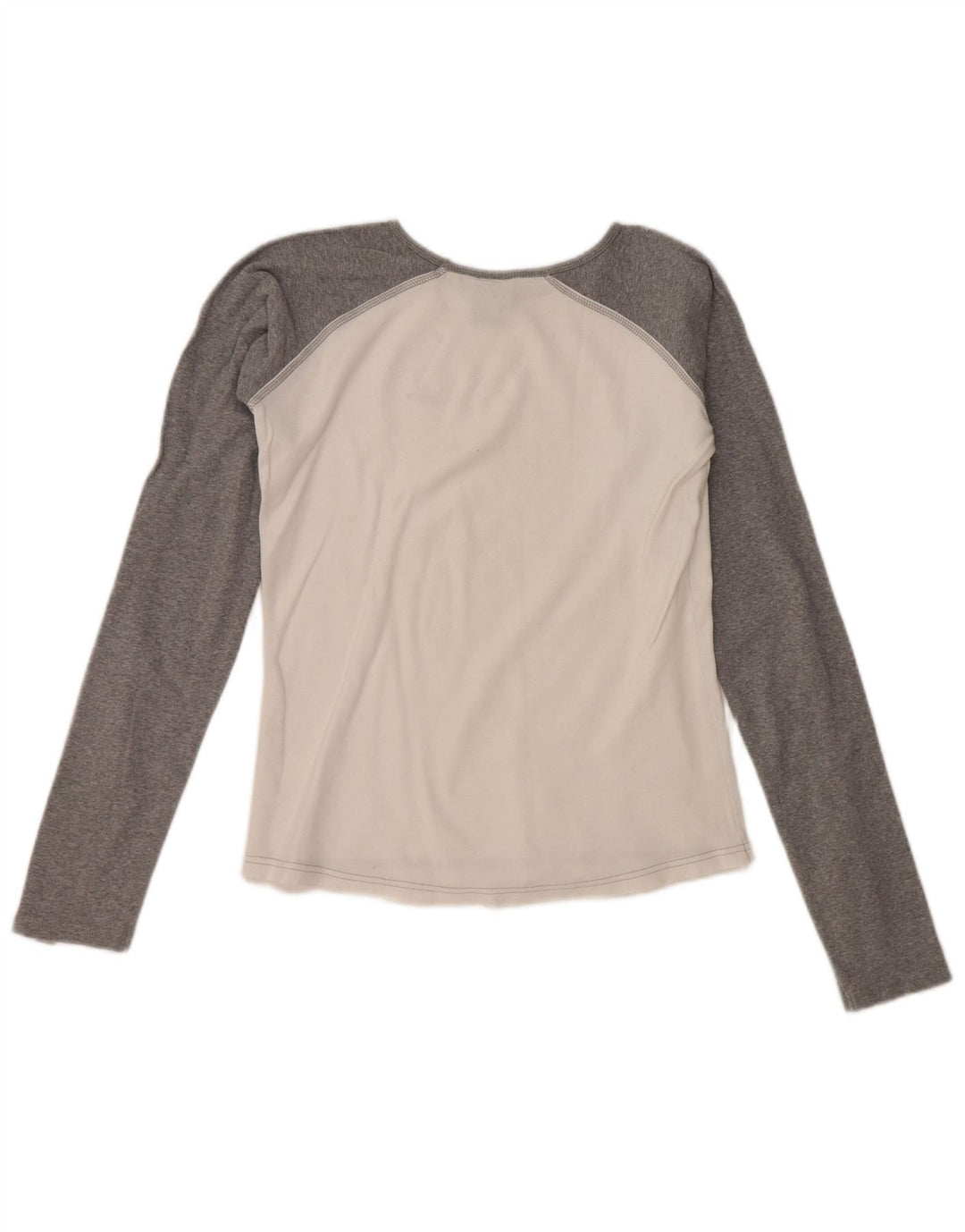 NIKE Dame Top Langærmet UK 10/12 Medium White Colourblock