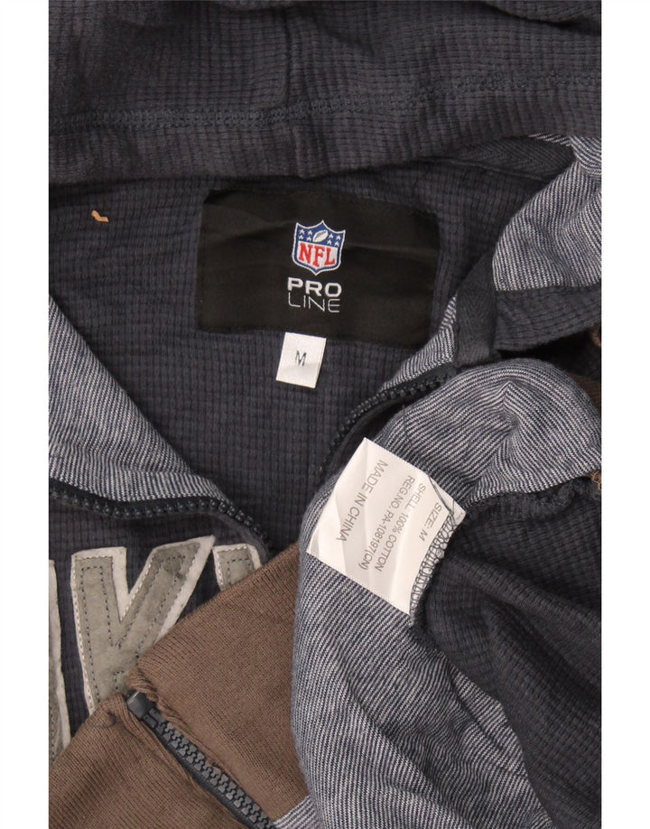 NFL Herre Vikings grafisk hættetrøje med lynlås Medium Navy Blue Colourblock
