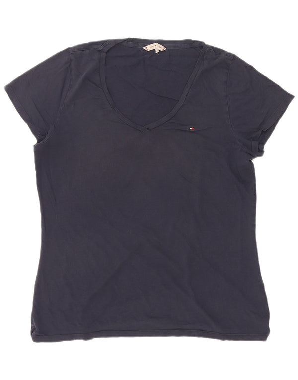 Tommy Hilfiger Dame T-Shirt Top UK 20 2XL Navy Blue