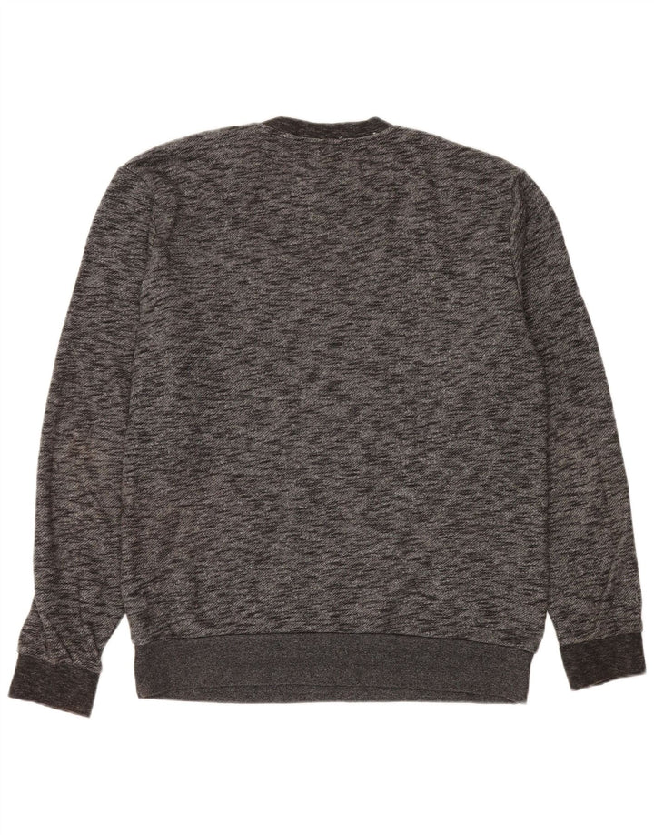 Quiksilver Sweatshirt-trøje til mænd, stor grå flækket bomuld
