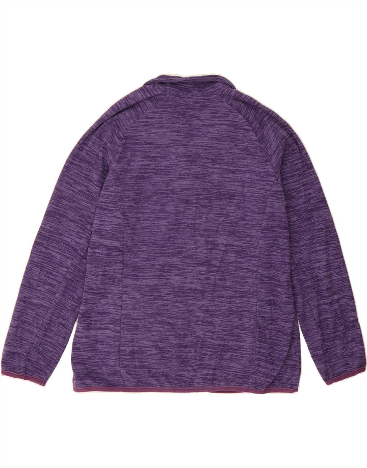 MOUNTAIN WAREHOUSE Womens Fleece Jacket UK 14 Large Purple Flecked Vintage Mountain Warehouse and Second-Hand Mountain Warehouse from Messina Hembry 