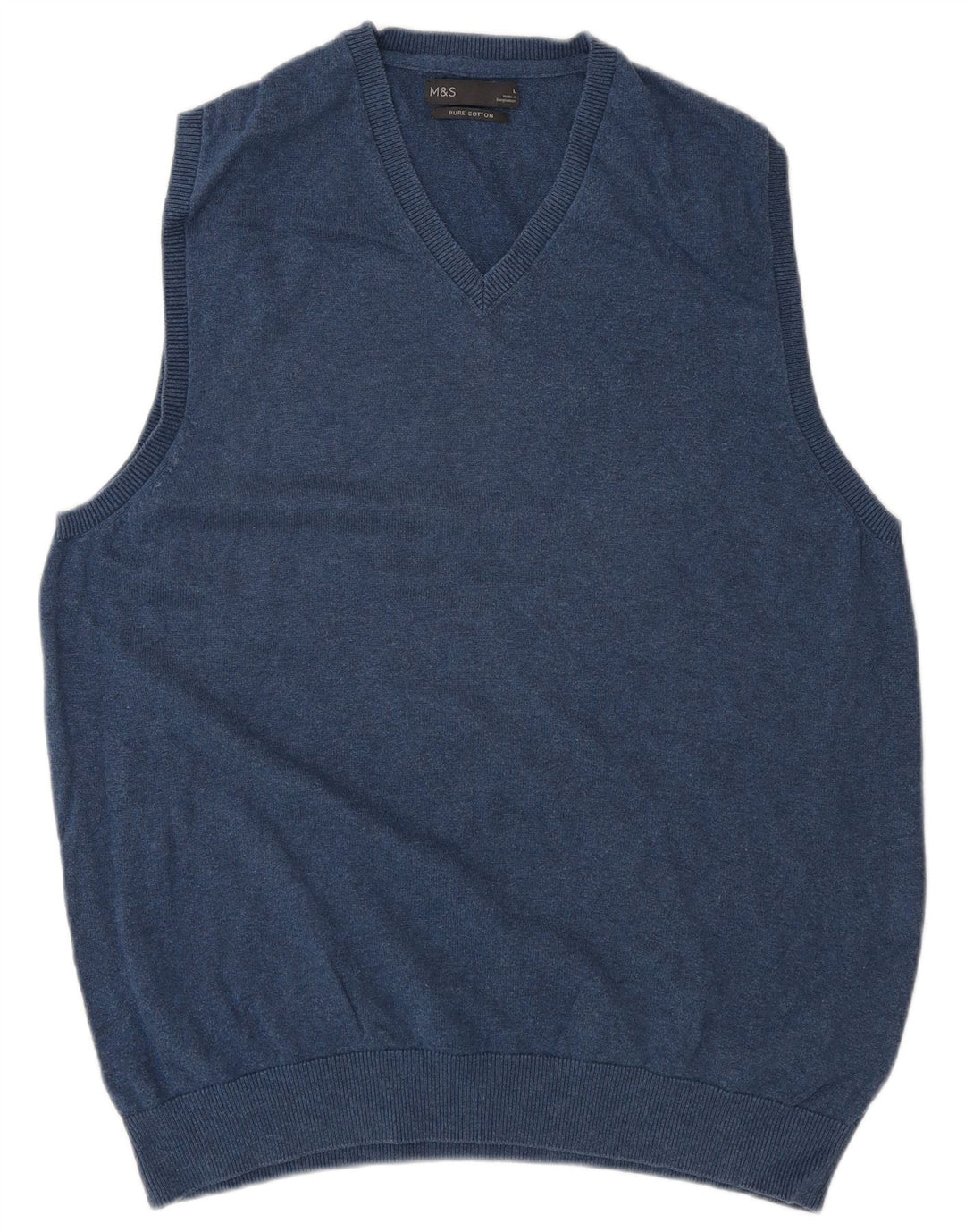 Marks & Spencer Herrevest Tank Top Stor Marineblå Bomuld