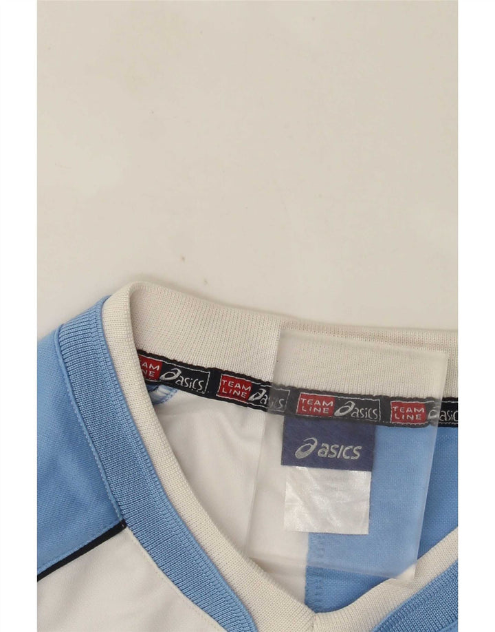 Asics Herre grafisk T-shirt Top Medium White Colourblock Polyester