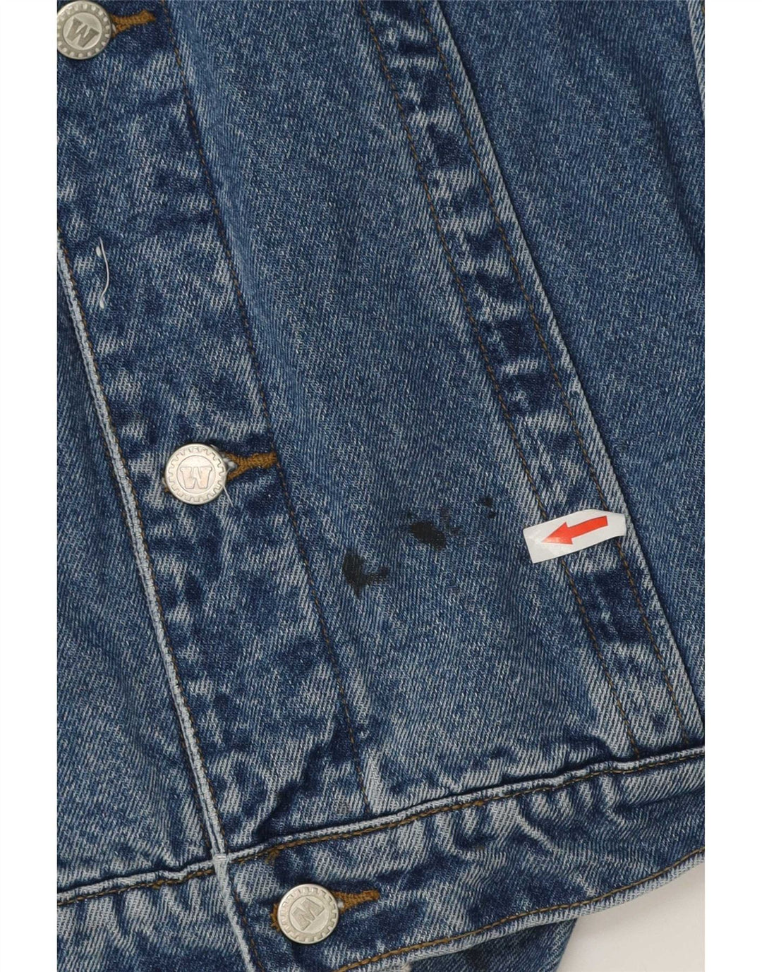 Vintage denimjakke til mænd UK 42 XL blå bomuld