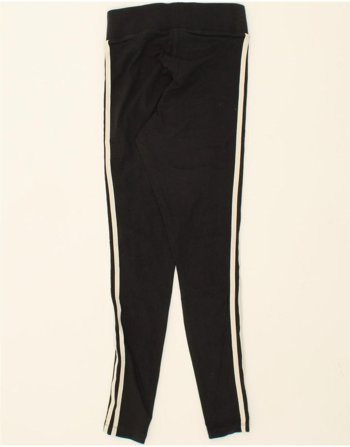 ADIDAS Womens Leggings UK 6 XS Black Cotton Vintage Adidas and Second-Hand Adidas from Messina Hembry 