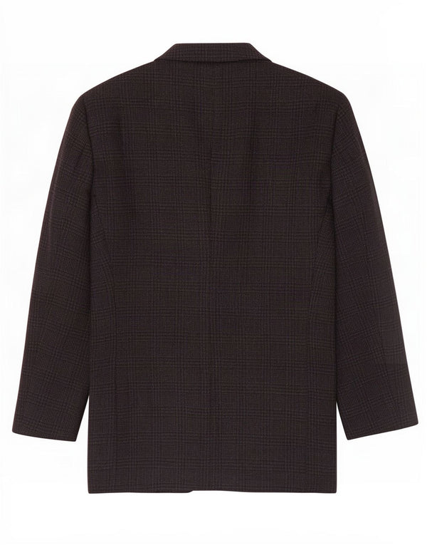Armani Collezioni Mens 2 Button Blazer Jacket UK 38 Medium Grey Houndstooth