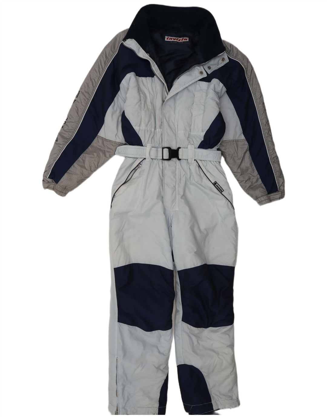 Invicta Ski Jumpsuit med hætte til drenge 13-14 år Blå Colourblock Polyamid