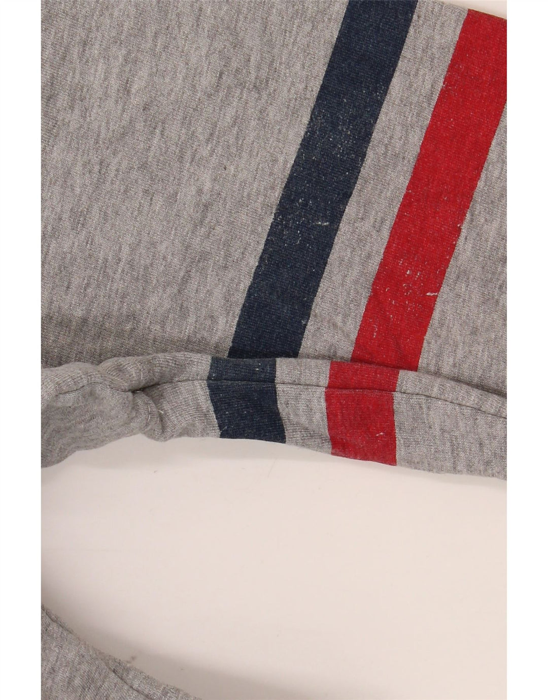 LOTTO Herre Grafisk Sweatshirt Jumper Stor Gråstribet Bomuld