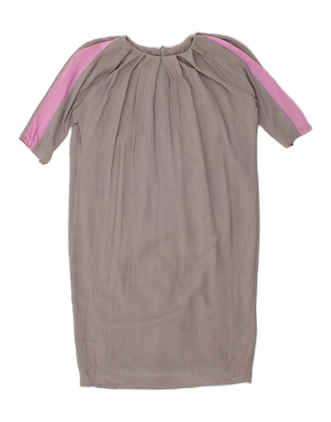 BYBLOS Womens Oversized Shift Dress IT 40 Small Grey Colourblock Vintage Byblos and Second-Hand Byblos from Messina Hembry 