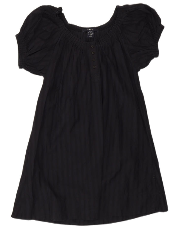 Gant Womens Loose Fit Off Shoulder Dress UK 10 Small Black Bomuld