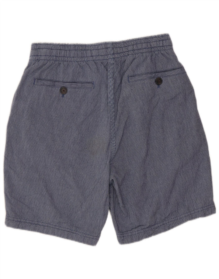 FAT FACE Chino-shorts til mænd W30 Mellemblå nålestribet bomuld