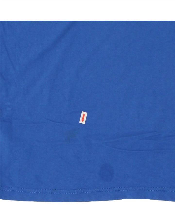 TOMMY HILFIGER Herre grafisk T-shirt top mellemblå bomuld