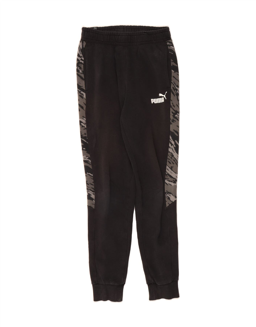 PUMA Mens Tracksuit Trousers Joggers Small  Black Camouflage Polyester Vintage Puma and Second-Hand Puma from Messina Hembry 