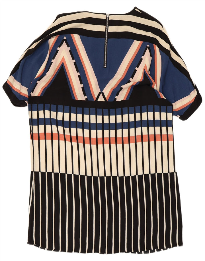 WAREHOUSE Womens Oversized Shift Dress UK 10 Small Multicolored Geometric
