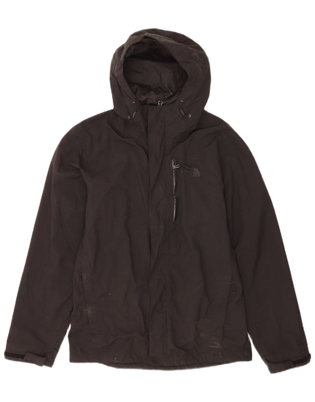 The North Face Regnjakke med hætte til mænd UK 36 Lille sort nylon