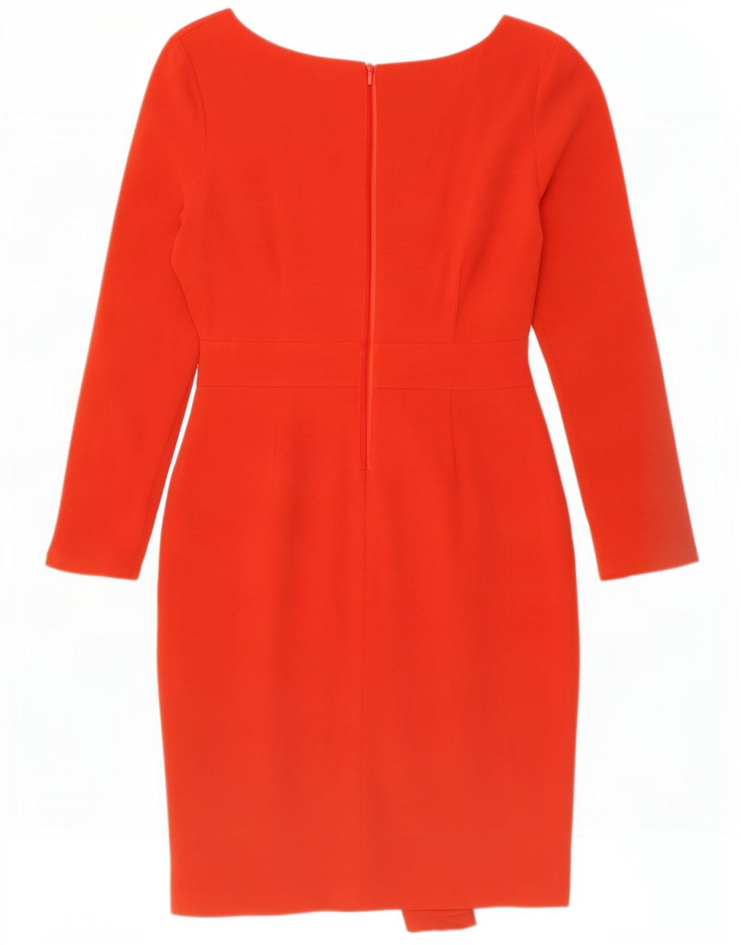Coast Dame Langærmet Skede Kjole UK 12 Medium Rød Triacetat