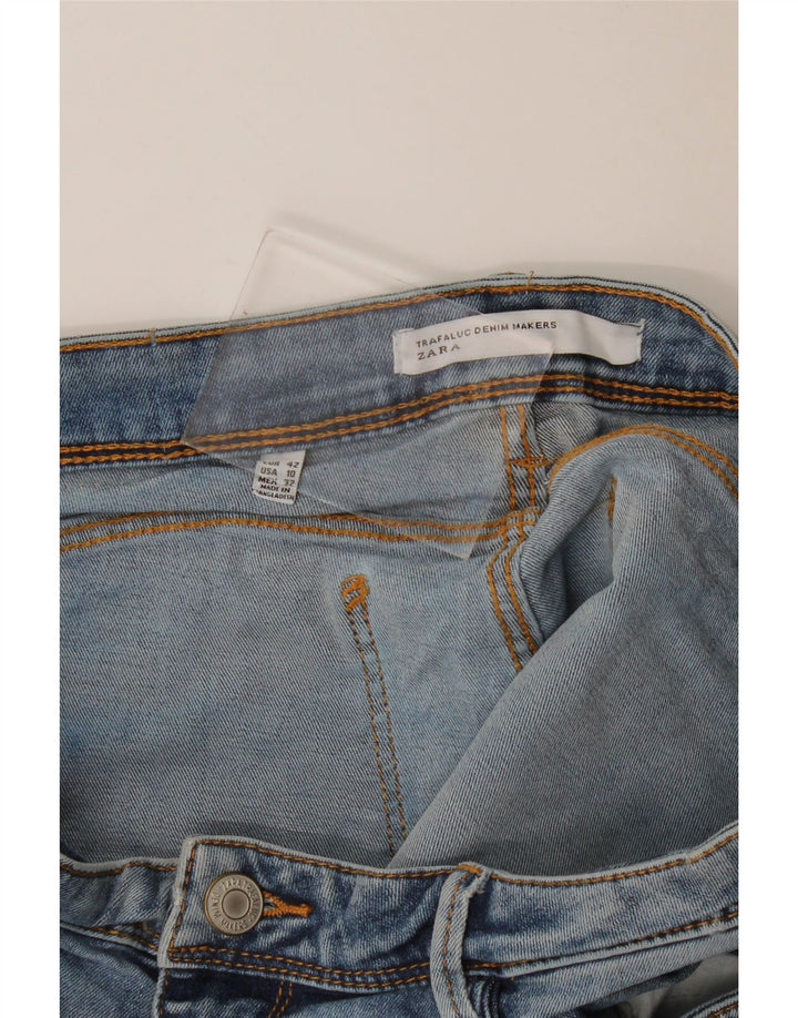 Zara Dame Denim Hot Pants EU 42 Large W32 Blue