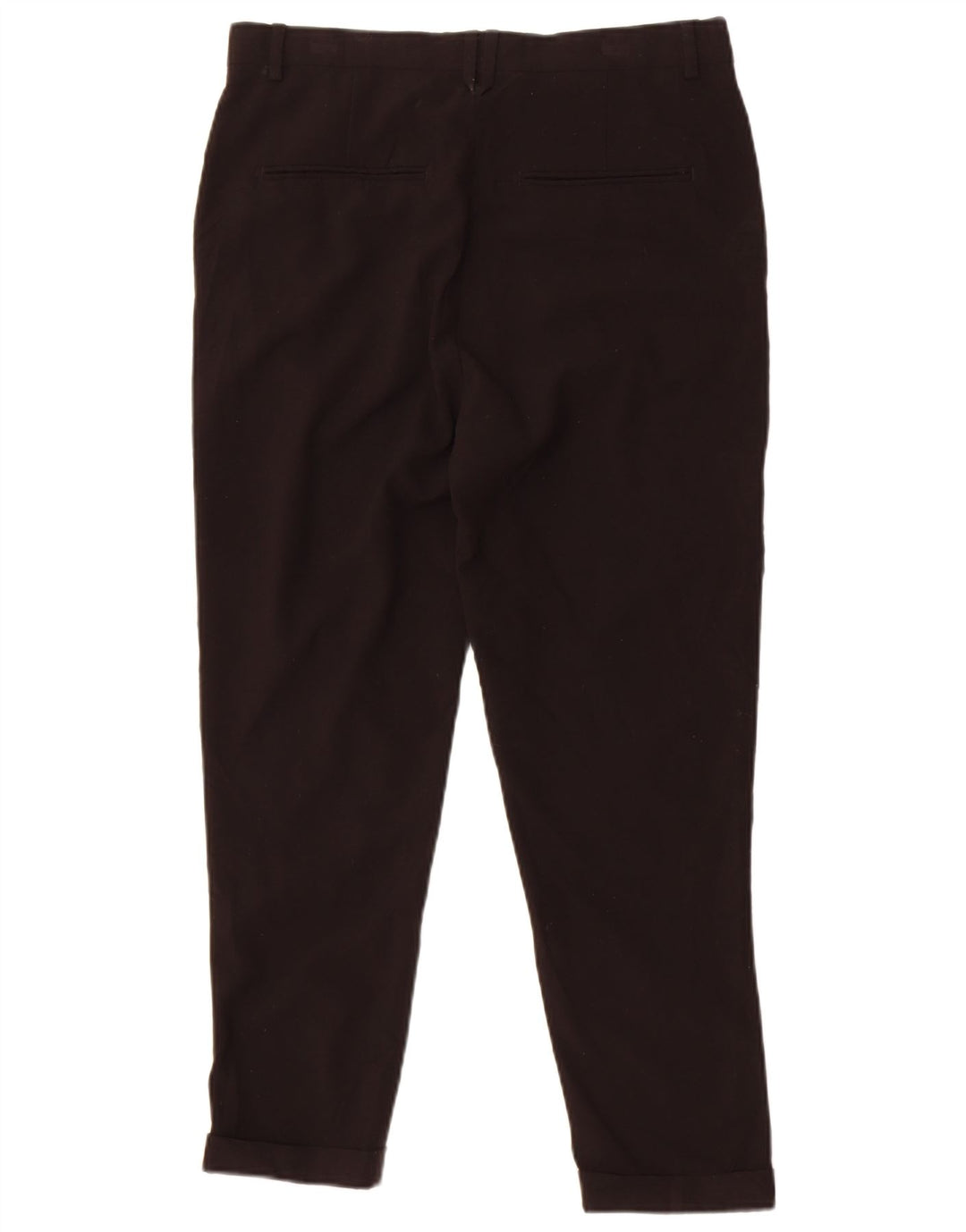 Zara Herre Slim Cropped Trousers EU 38 Small W30 L25 Black