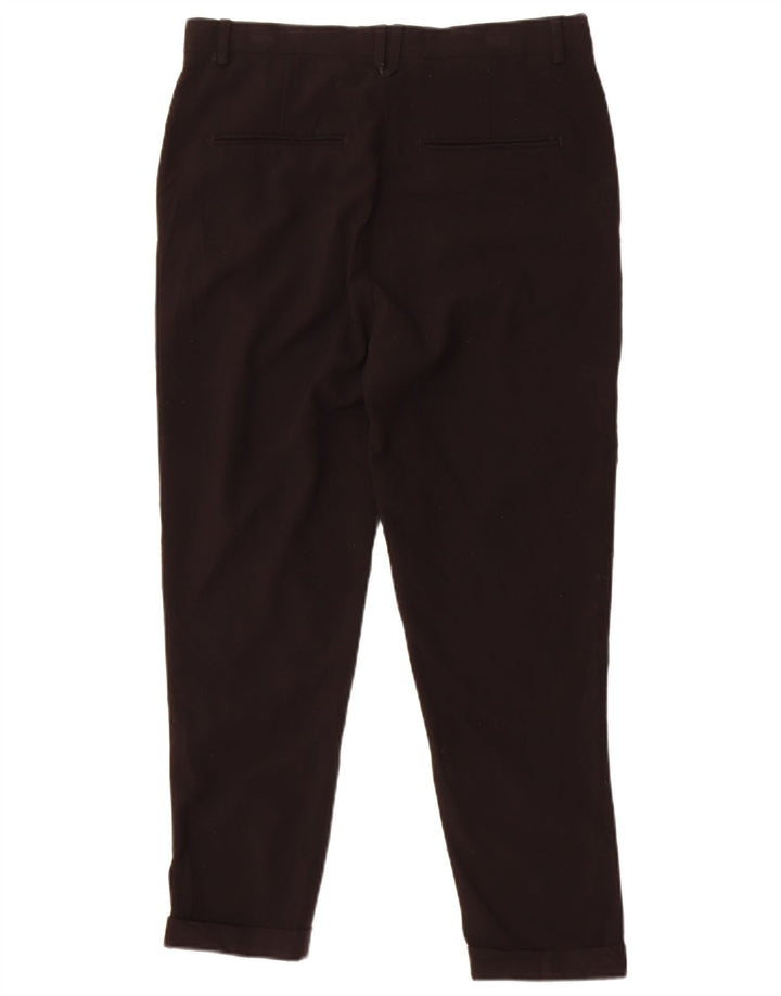Zara Herre Slim Cropped Trousers EU 38 Small W30 L25 Black
