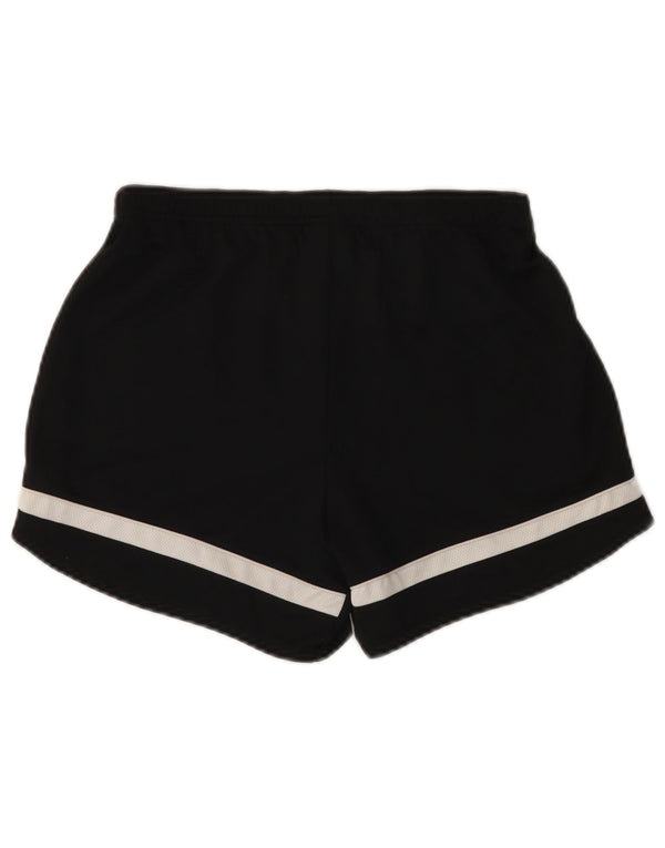 Nike sportsshorts til kvinder UK 8 Small Black Colourblock Polyester