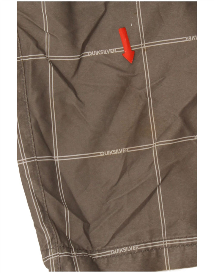 Quiksilver Chino Shorts til mænd W34 Large Grey Ternet Polyester