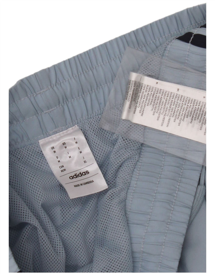ADIDAS sportsshorts til kvinder UK 14 Medium Blue Polyester