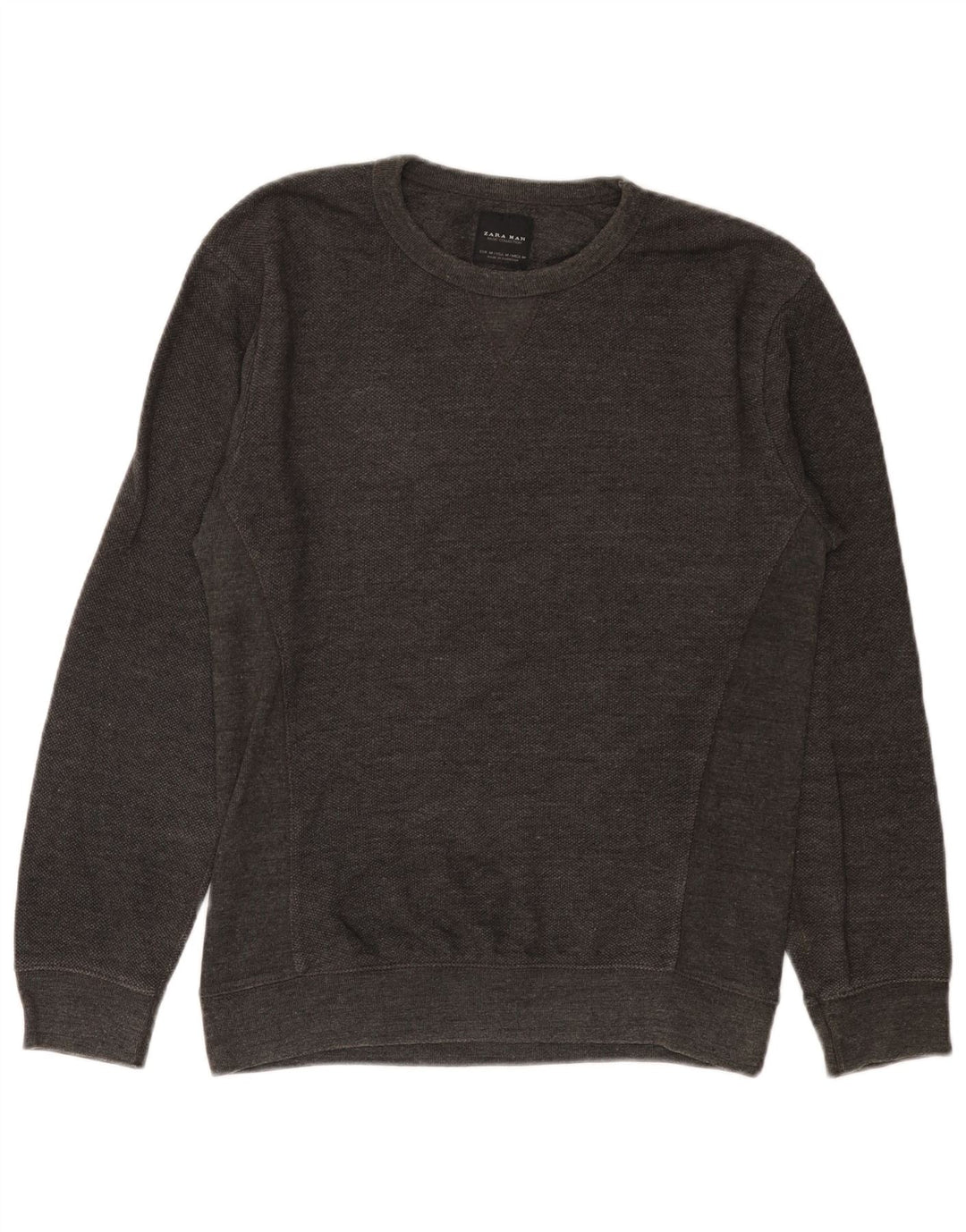 Zara Herre sweatshirt Jumper Medium Grå Bomuld