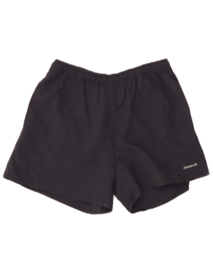 REEBOK Sportsshorts til kvinder UK 8 Small Grå Polyester