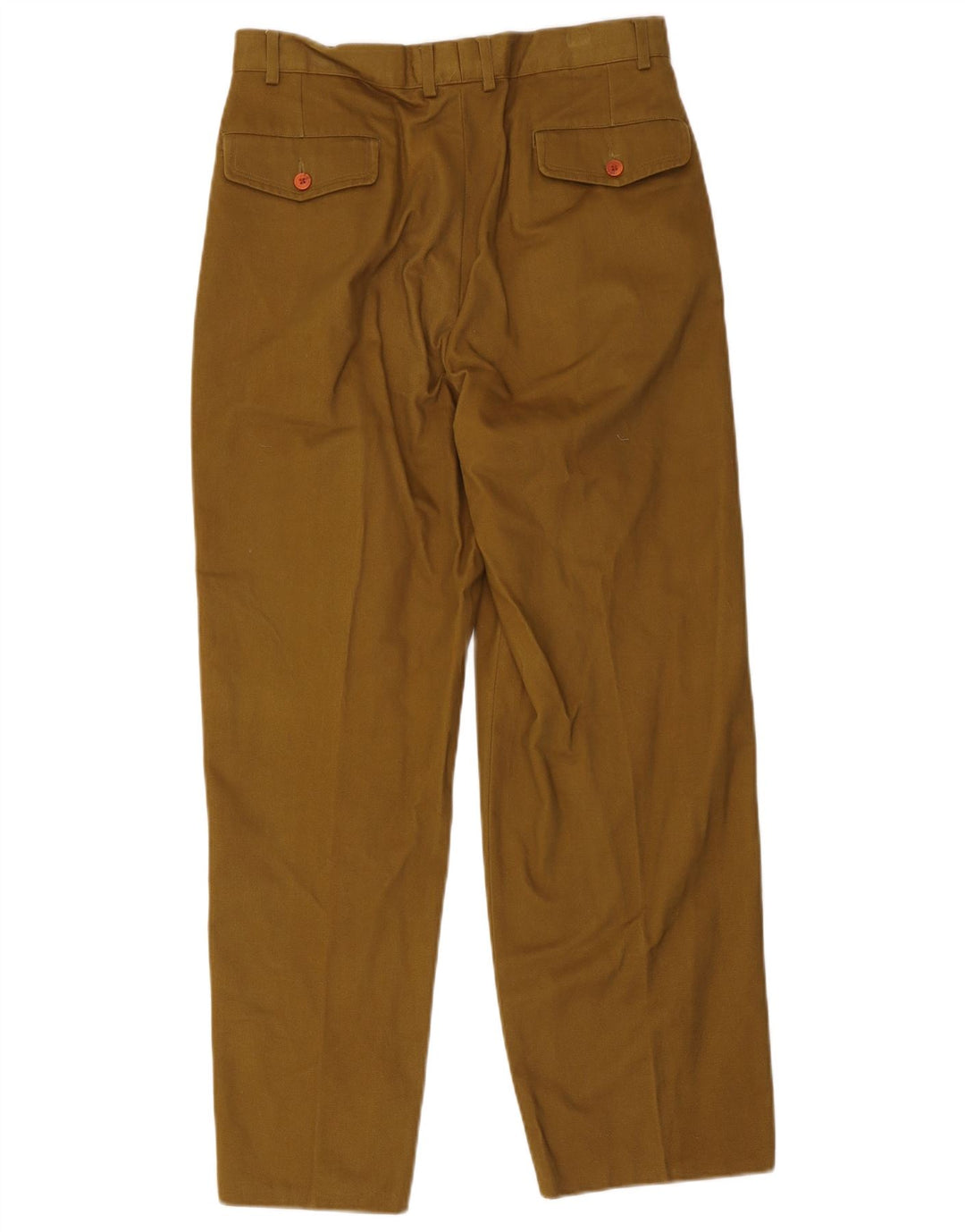 Solleone Herre Pegged Suit Bukser IT 48 Medium W32 L30 Khaki Bomuld