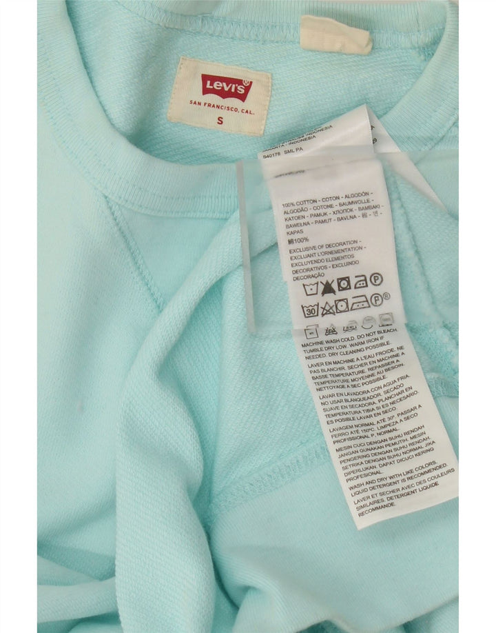 LEVI'S Mens Sweatshirt Jumper Small Blue Cotton Vintage Levi's and Second-Hand Levi's from Messina Hembry 