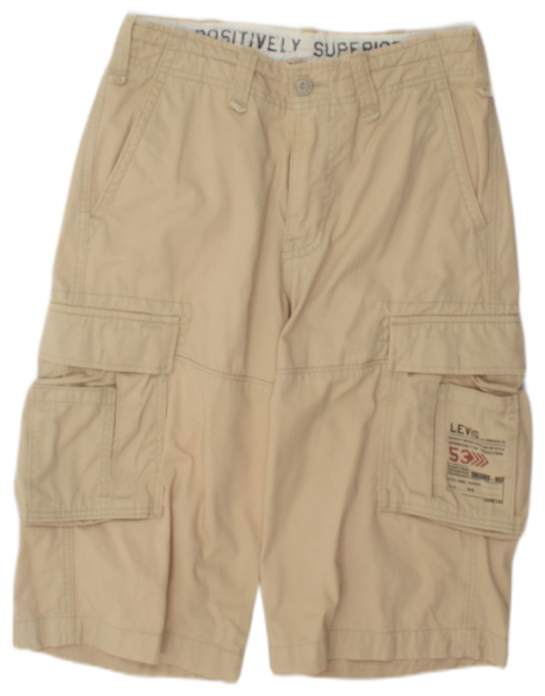 Levi's Herre Cargo Shorts W29 Små beige bomuld
