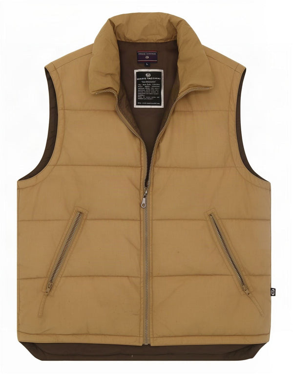 Sergio Tacchini Herre Polstret Gilet UK 40 Large Beige