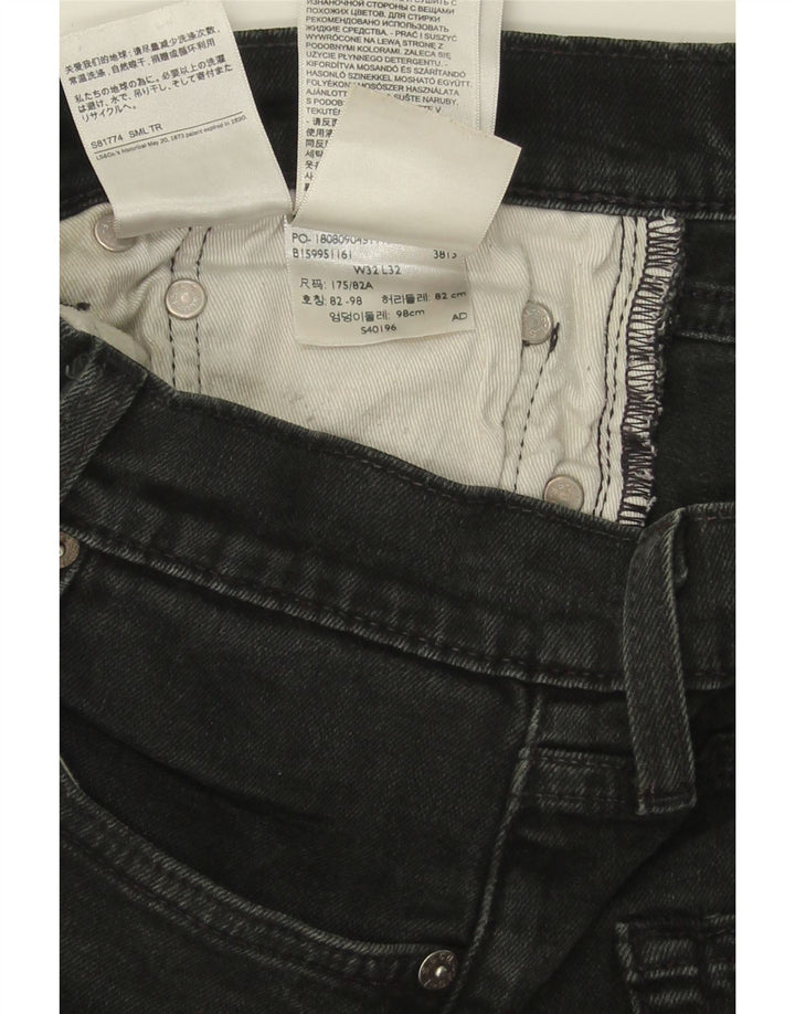 LEVI'S Womens Skinny Jeans W32 L27 Black Cotton Vintage Levi's and Second-Hand Levi's from Messina Hembry 