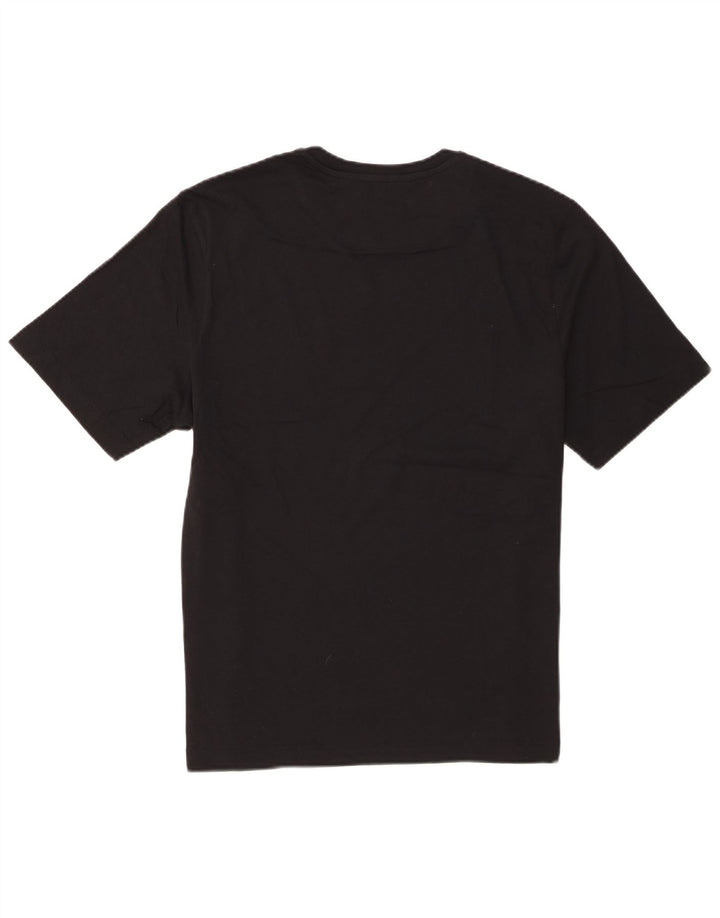 Ted Baker Herre Regular Fit T-Shirt Top Størrelse 4 Stor Sort Bomuld