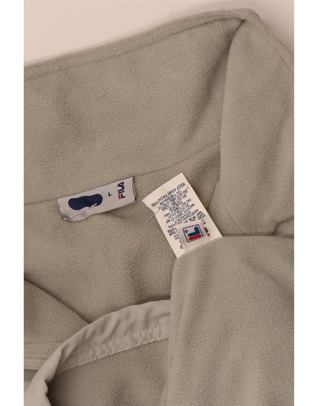 Fila Herre Liner Windbreaker Jacket UK 40 Large Grå Polyester