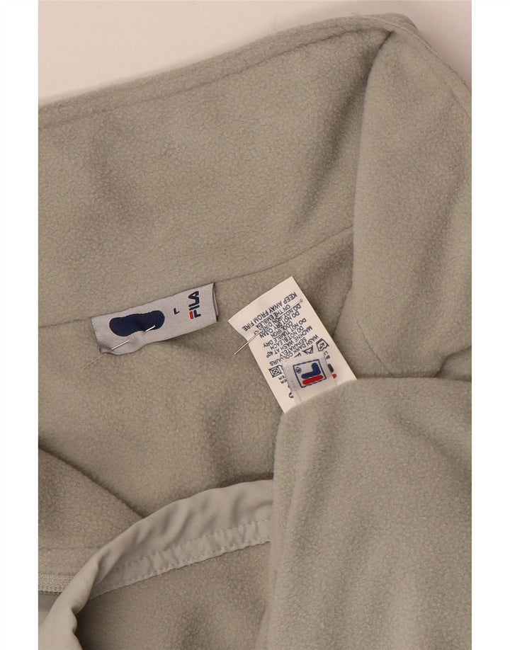 Fila Herre Liner Windbreaker Jacket UK 40 Large Grå Polyester