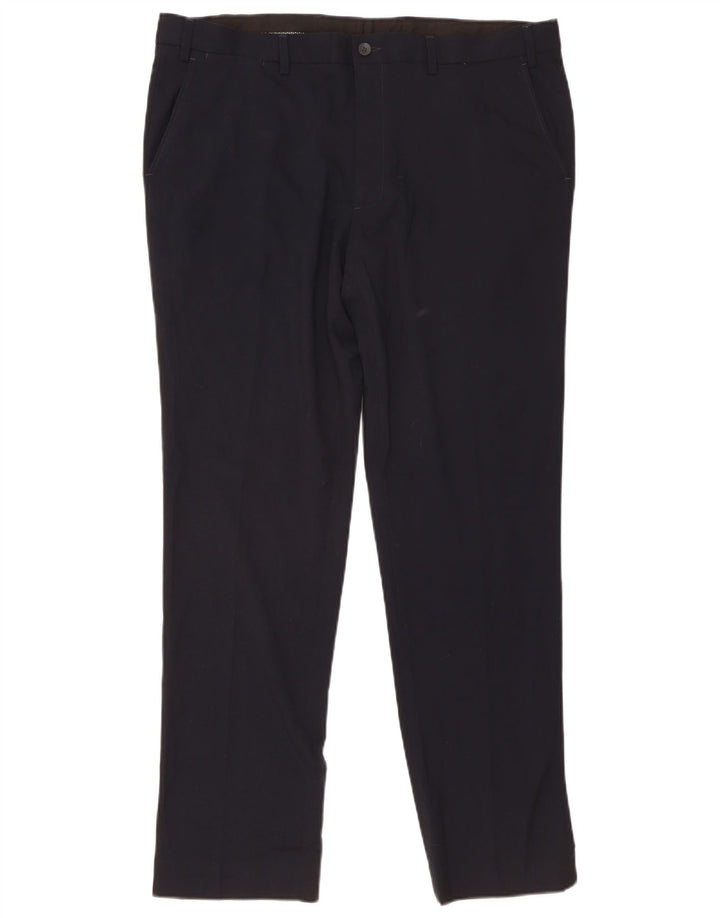 Marks & Spencer Herre Slim Chino Bukser W40 L33 Marineblå Polyester