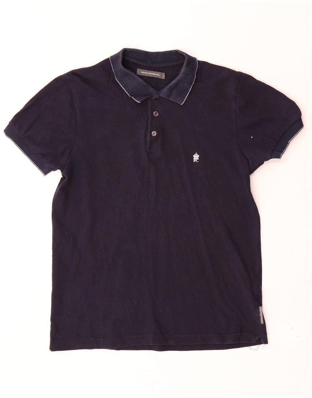 FRANSK FORBINDELSE Herre poloshirt Lille marineblå bomuld