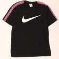 Nike Herre grafisk T-shirt Top Medium Sort Colourblock Bomuld